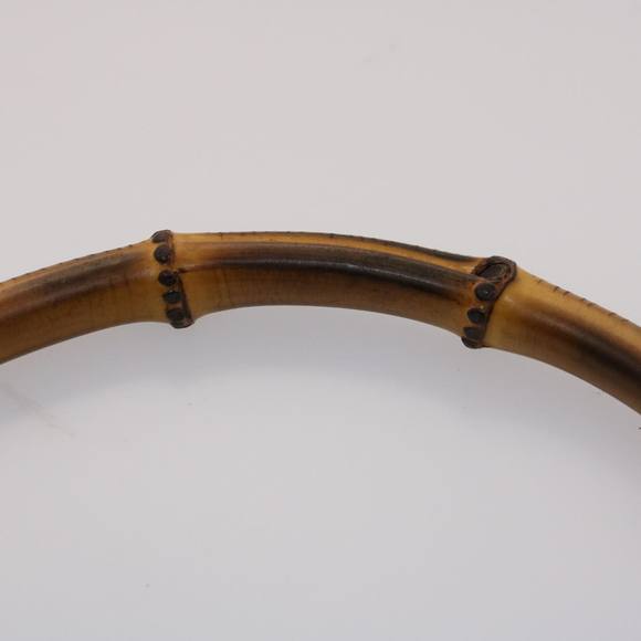 GUCCI Bamboo Hand Bag Suede 2way Black Auth ar9709B - Picture 14 of 16